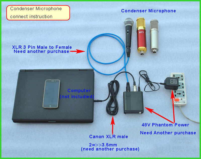 how to connect microphone