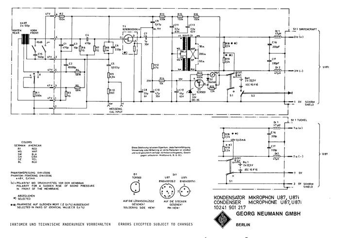 U87 U87I circuit